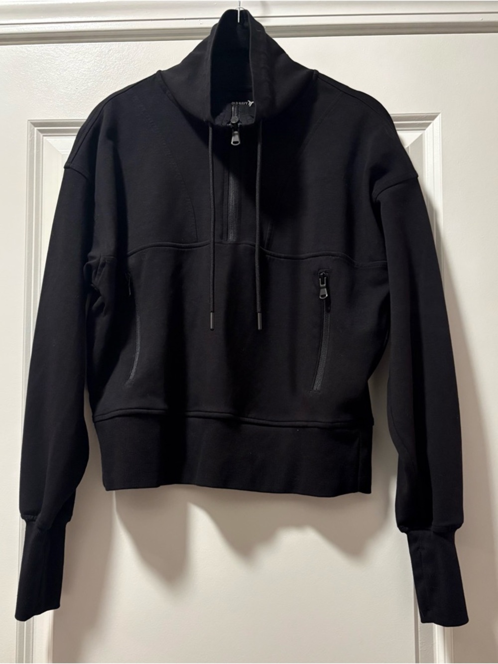 Old Navy Active Black‎ Dynamic Fleece Quarter Zip Pullover -  Small